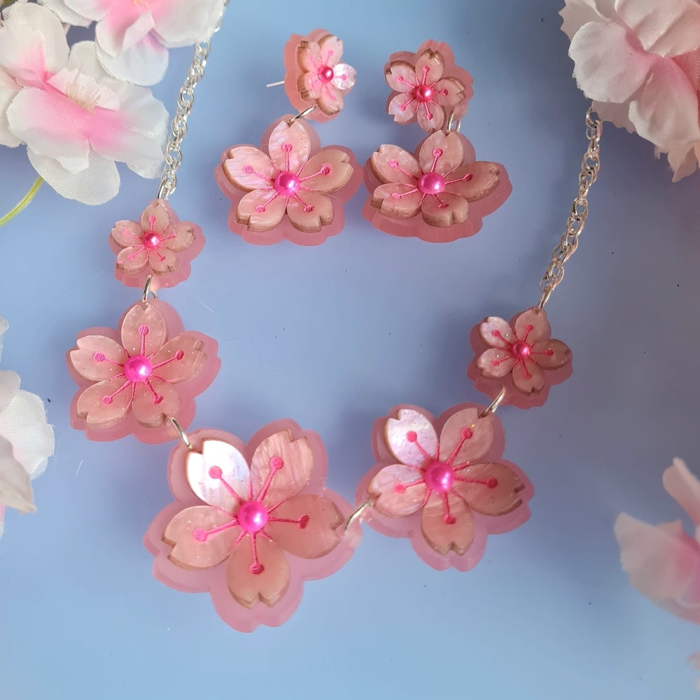 Cherry Blossom Charm Necklace - Pre Order 3
