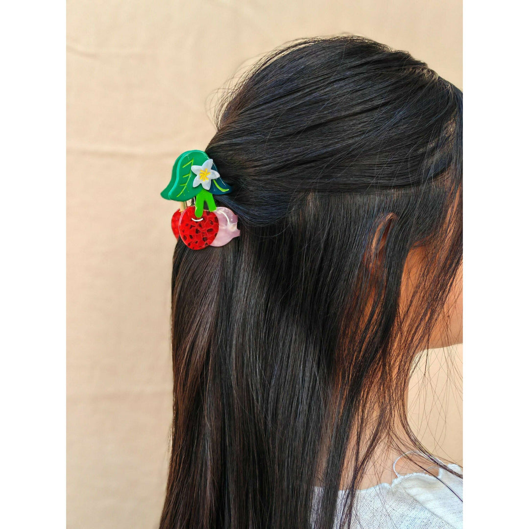 Cherry Hair Claw Clip