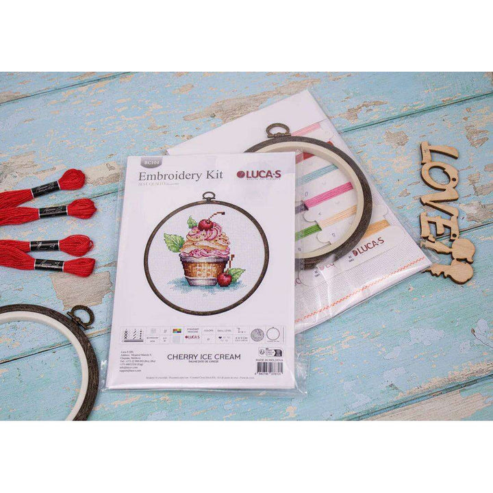 Cherry Ice Cream BC104L Counted Cross-Stitch Kit