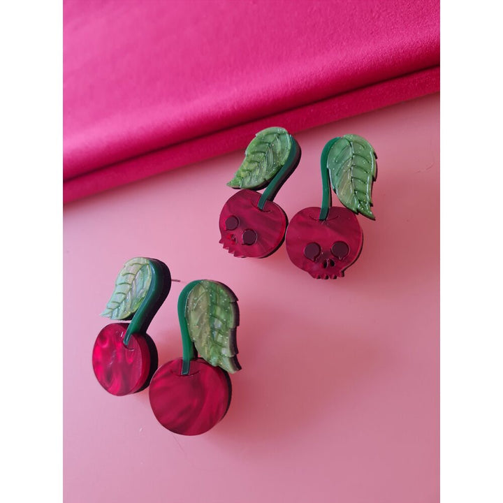 Cherry Statement Studs by Cherryloco Jewellery 3