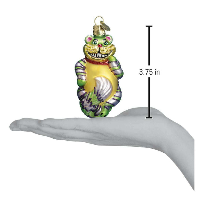 Old World Christmas Cheshire Cat Blown Glass Ornament
