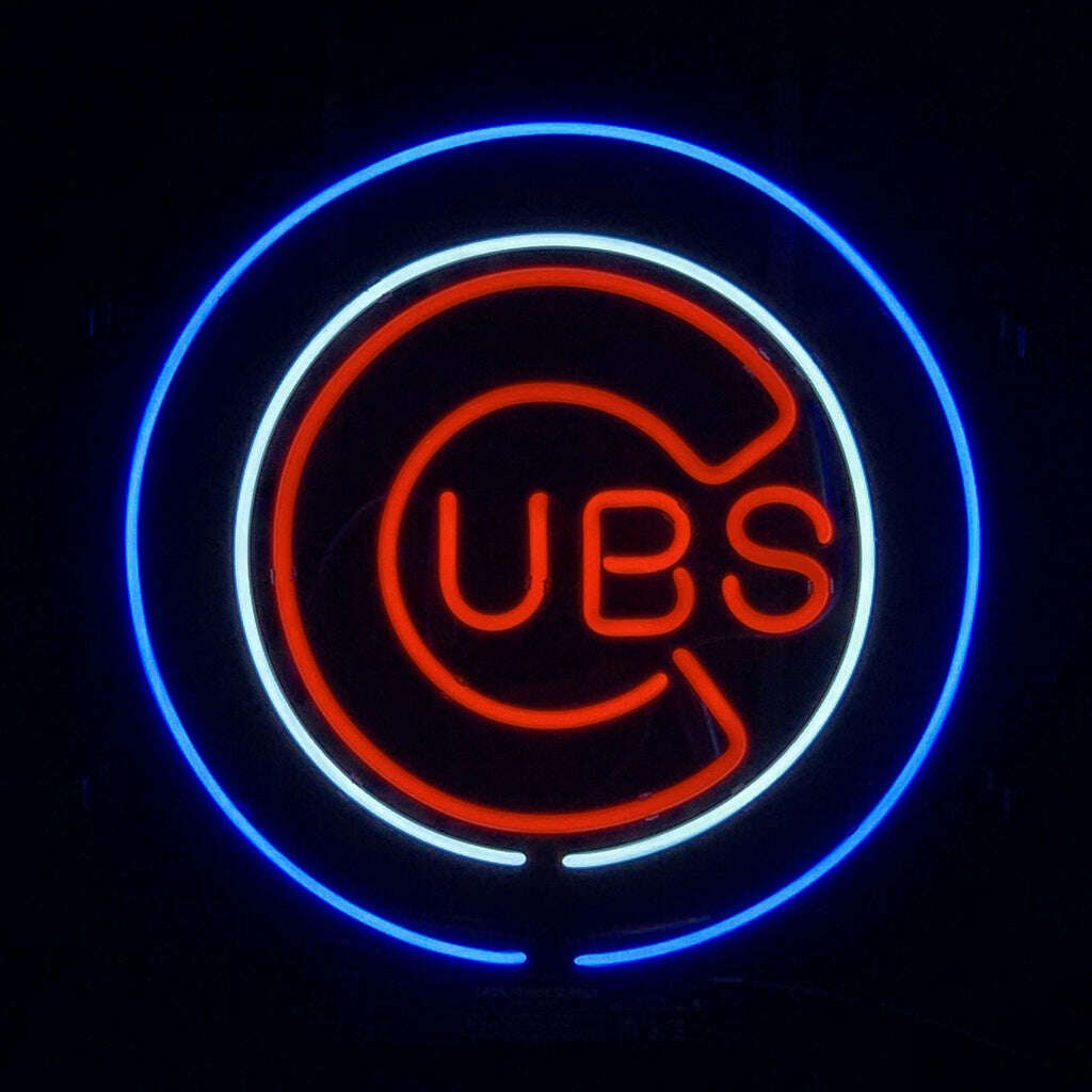 Chicago Cubs UBS Baseball Logo Neon_Signs