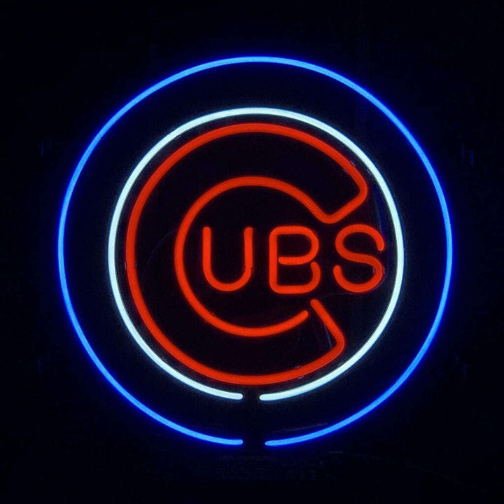 Chicago Cubs UBS Baseball Logo Neon_Signs