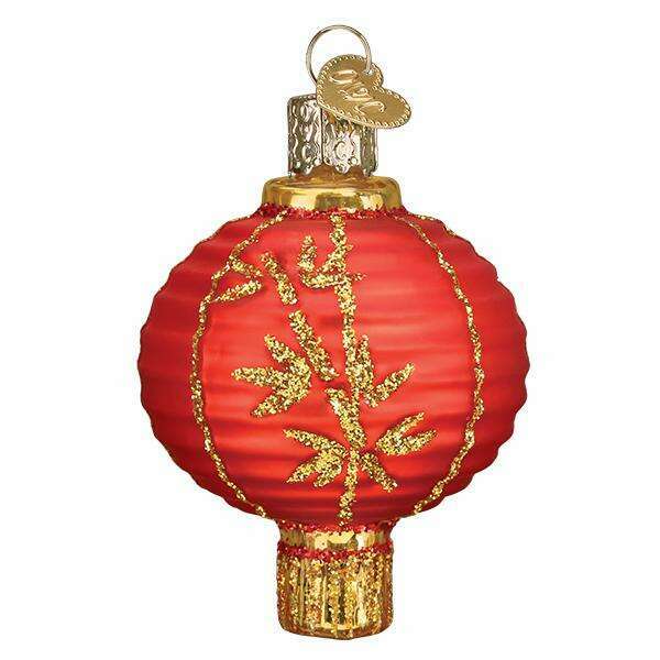 Old World Christmas Chinese Lantern Blown Glass Ornament