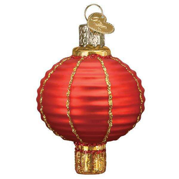 Old World Christmas Chinese Lantern Blown Glass Ornament