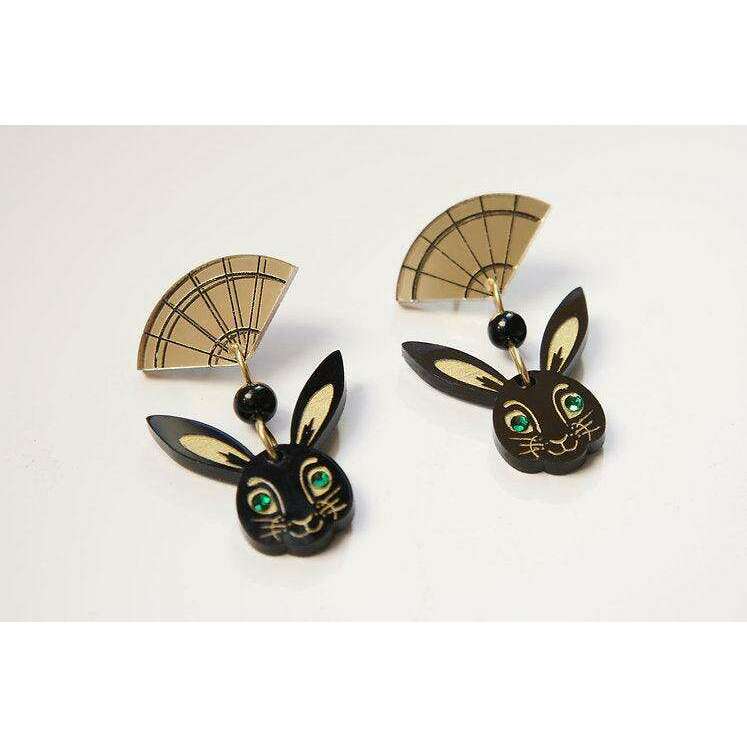 Chinese Year of the Rabbit Earrings by LaliBlue - Quirks!