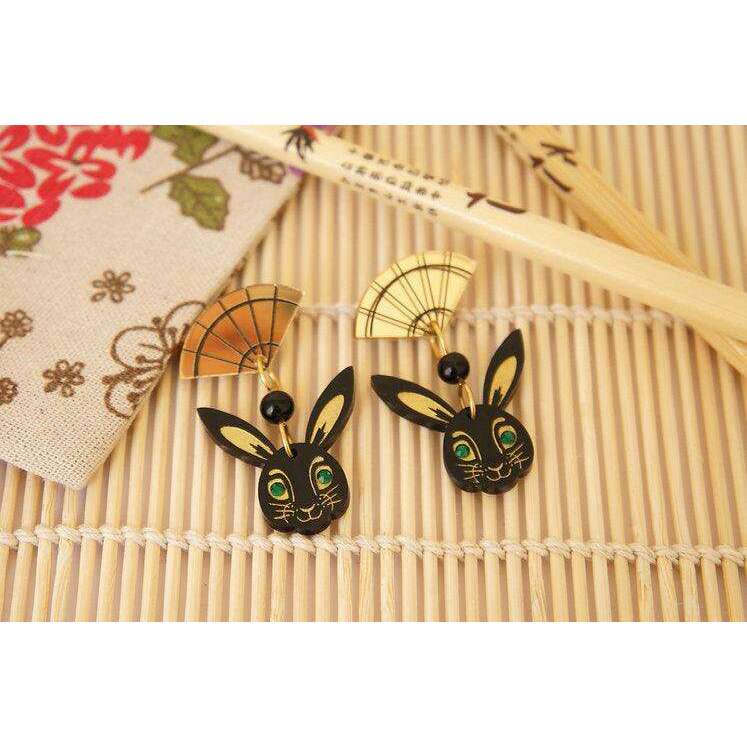 Chinese Year of the Rabbit Earrings by LaliBlue - Quirks!