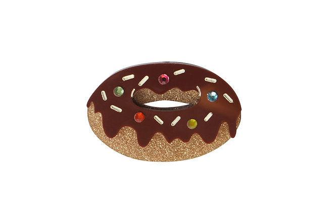 Chocolate Donut Brooch by LaliBlue - Quirks!