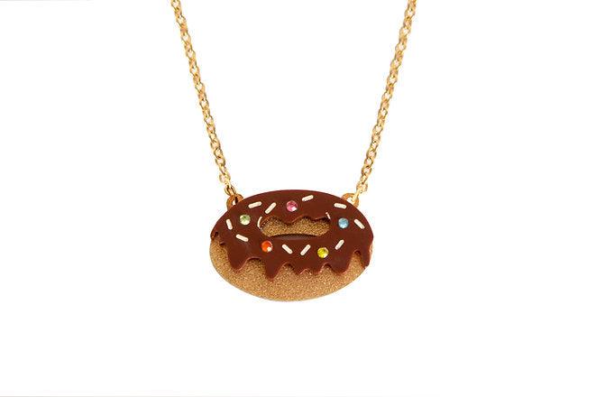 Chocolate Donut Necklace by LaliBlue - Quirks!