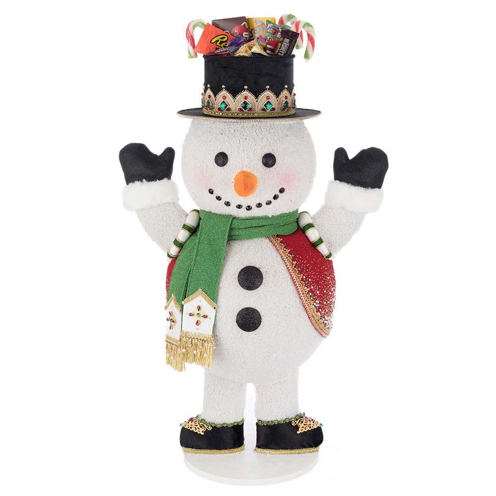 Christmas Ball Snowman Candy Container by Katherine's Collection image 1