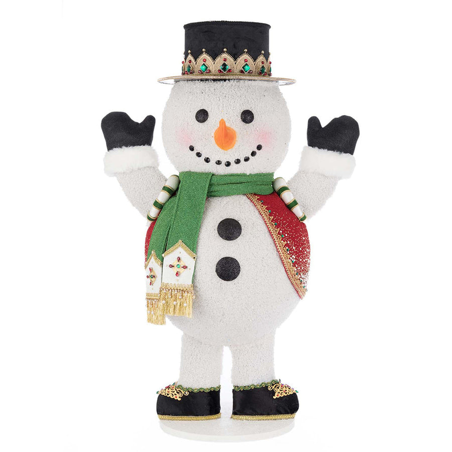 Christmas Ball Snowman Candy Container by Katherine's Collection image