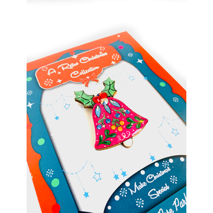 Christmas Bell Brooch by Rosie Rose Parker