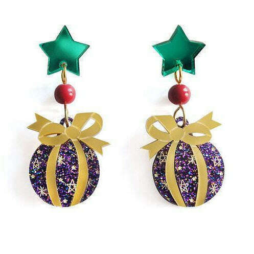 Christmas Bulbs Earrings by Laliblue - Quirks!