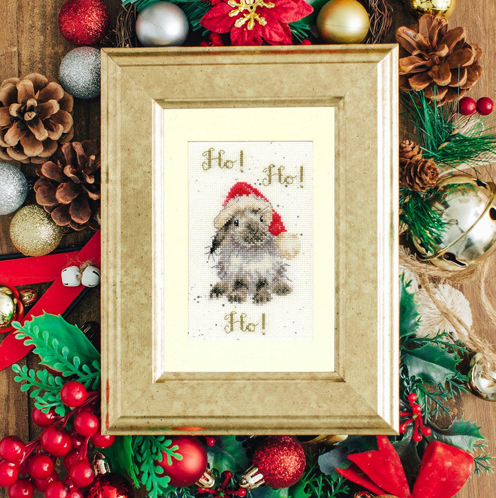 Christmas Card - Ho! Ho! Ho! XMAS49 Counted Cross Stitch Kit