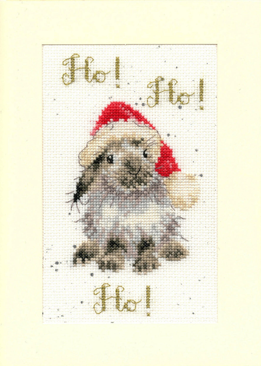 Christmas Card - Ho! Ho! Ho! XMAS49 Counted Cross Stitch Kit