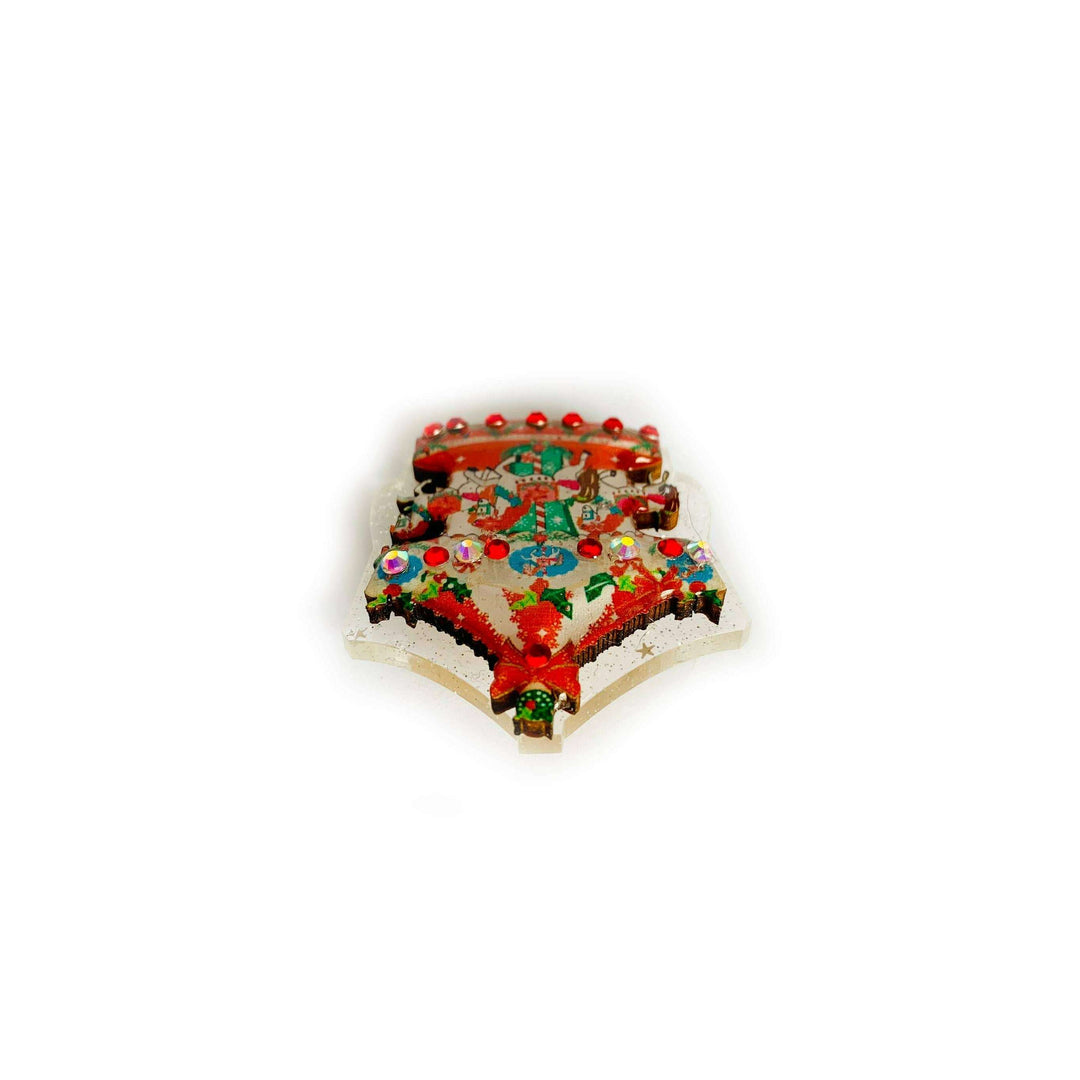 Christmas Carousel Brooch by Rosie Rose Parker