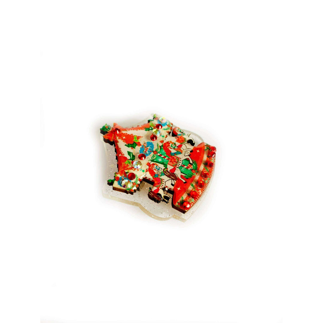 Christmas Carousel Brooch by Rosie Rose Parker