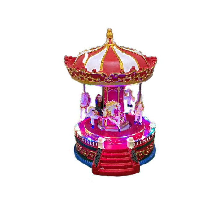 Christmas Carousel Decoration. Christmas Village F07M3-1-FQ22011