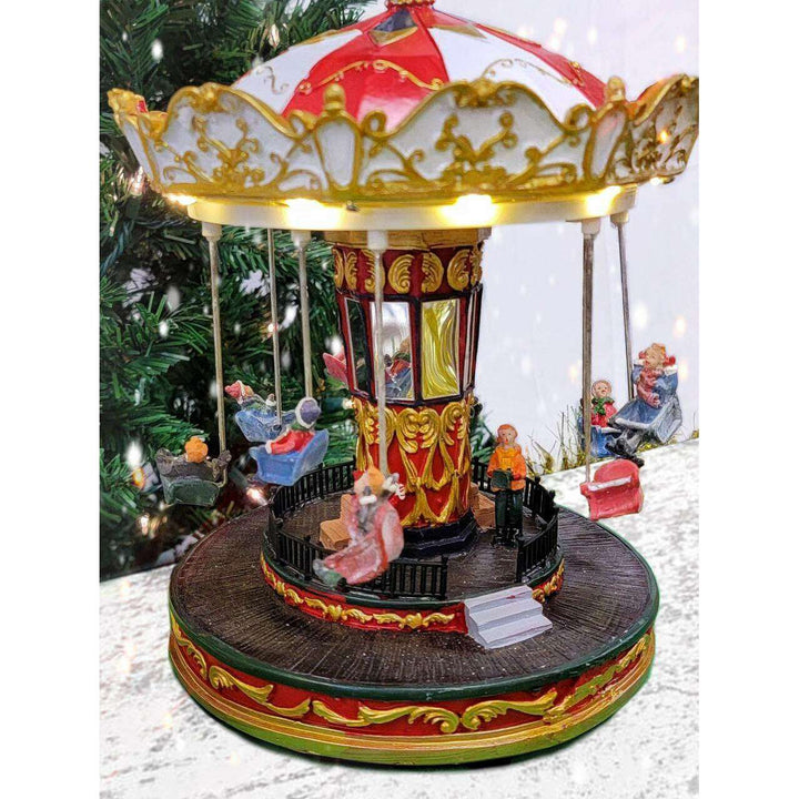 Christmas Carousel Decoration. Christmas Village F07M3-4-FQ22012