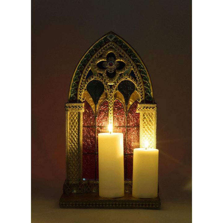 Christmas Castle Pillar Candle Holder by Katherine's Collection image 2