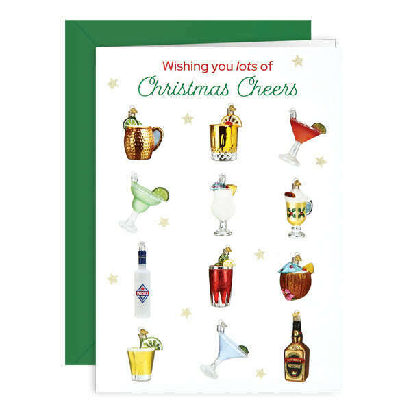 Old World Christmas Cheers Holiday Card