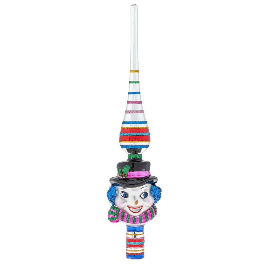 Christmas Confetti 11.5" Snowman Finial by Shiny Brite - Quirks!