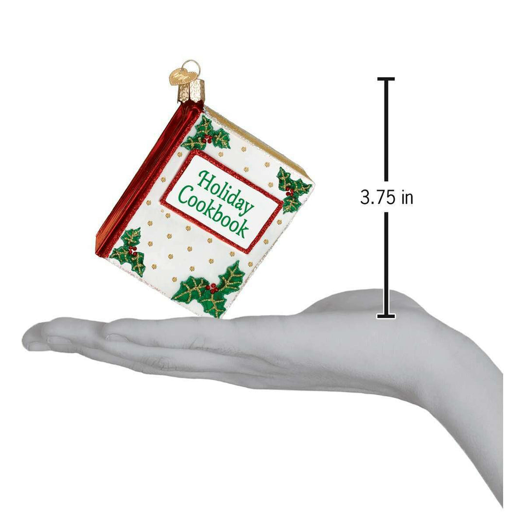 Old World Christmas Christmas Cookbook Blown Glass Ornament