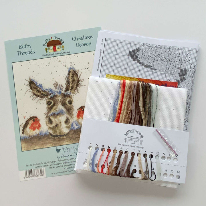 Christmas Donkey XHD39 Counted Cross Stitch Kit