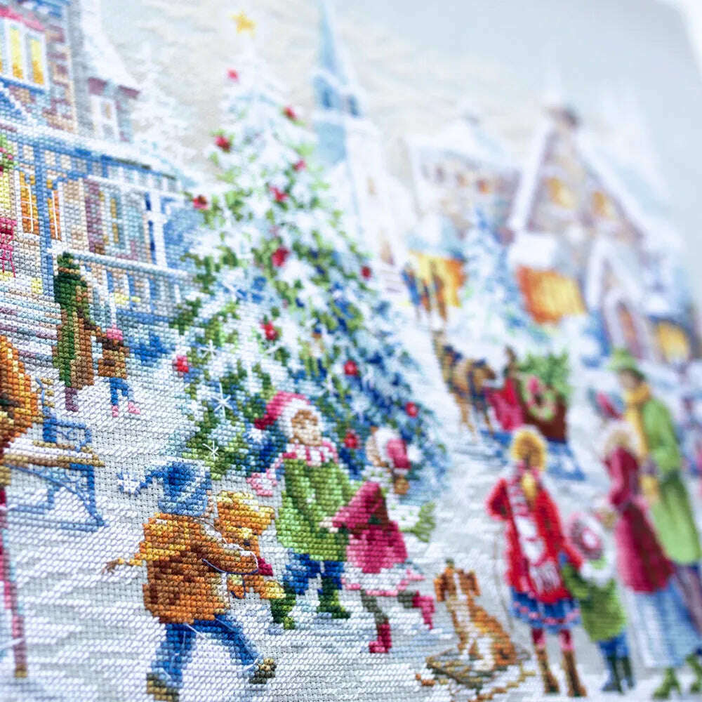 Christmas Eve 100-250 Counted Cross-Stitch Kit