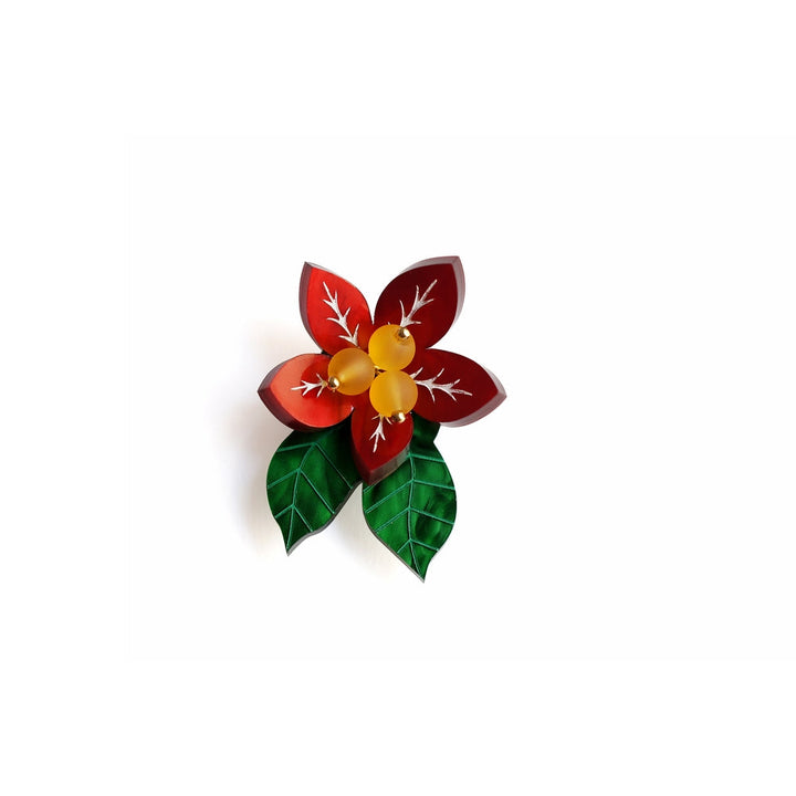 Christmas Flower Button Cover by Laliblue 1