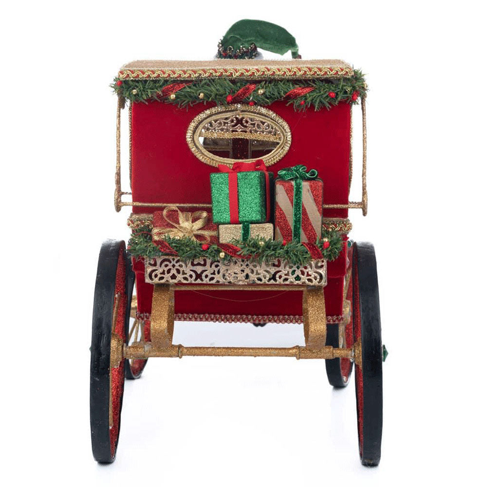 Christmas in the City Hansom Cab with Elf Driver by Katherine's Collection image 3