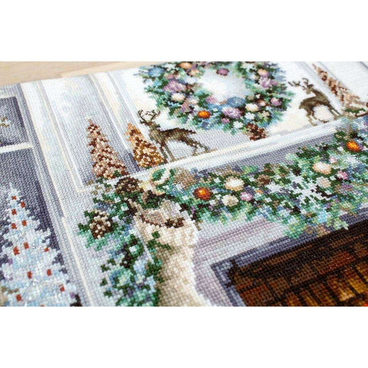 Christmas Interior B2394L Counted Cross-Stitch Kit