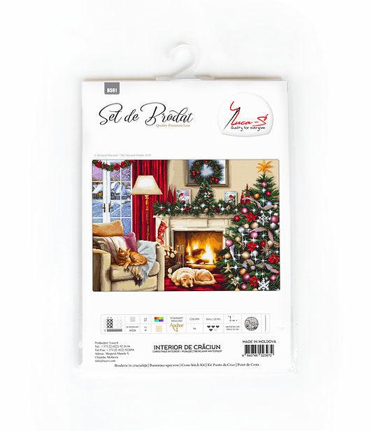 Christmas interior B591L Counted Cross-Stitch Kit