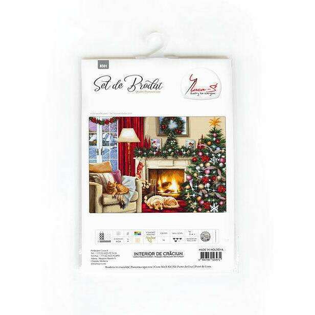 Christmas interior B591L Counted Cross-Stitch Kit