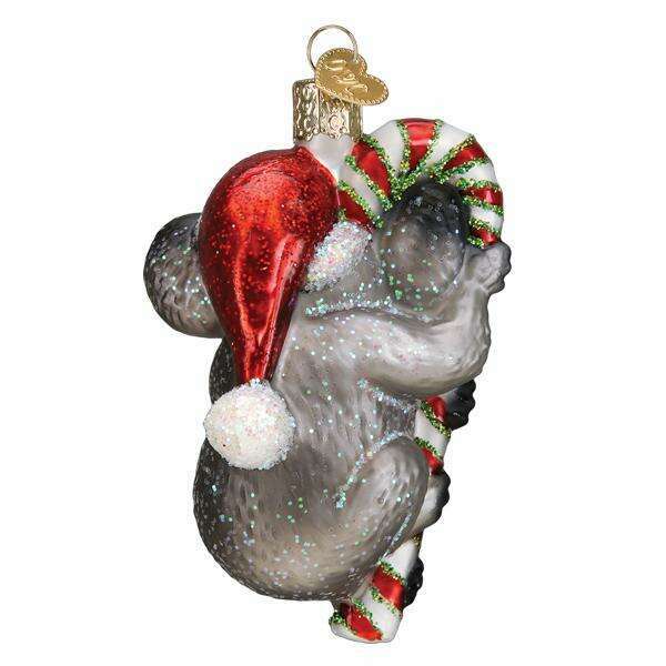 Old World Christmas Christmas Koala Blown Glass Ornament