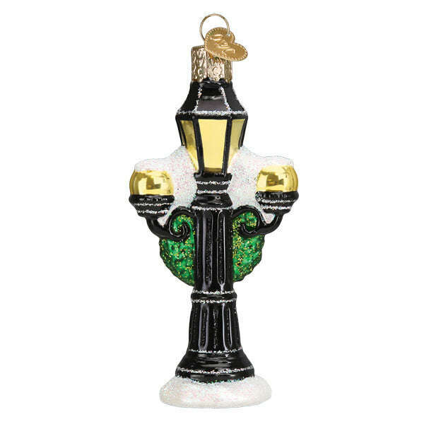 Old World Christmas Christmas Lamp Post Blown Glass Ornament