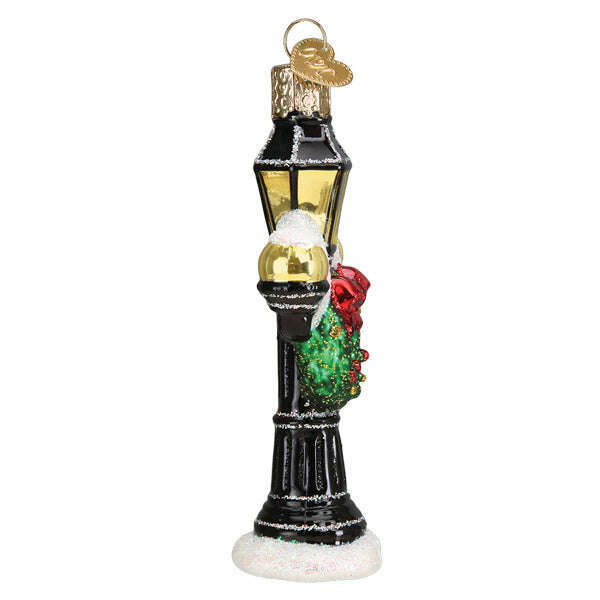 Old World Christmas Christmas Lamp Post Blown Glass Ornament