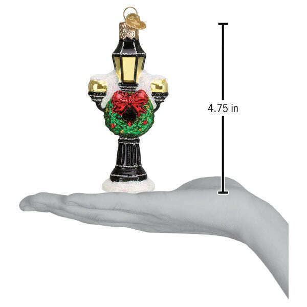 Old World Christmas Christmas Lamp Post Blown Glass Ornament