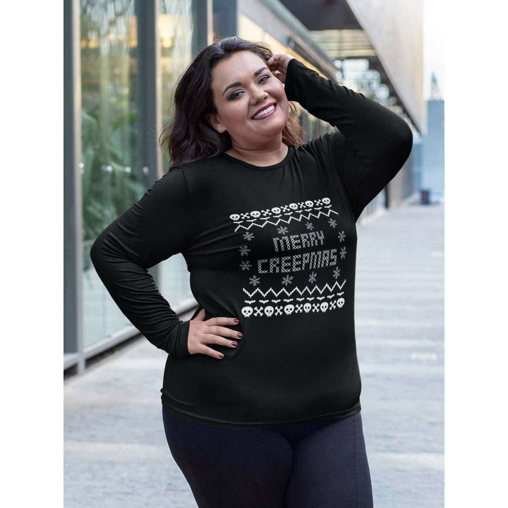Christmas Merry Creepmas Ugly Sweater Tee - Unisex Shirt