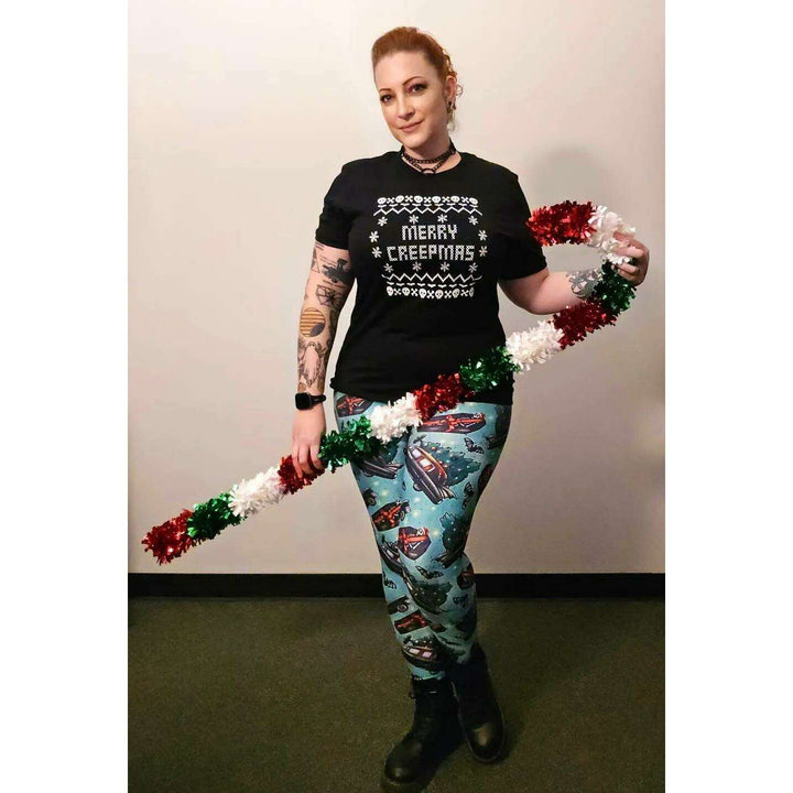 Christmas Merry Creepmas Ugly Sweater Tee - Unisex Shirt