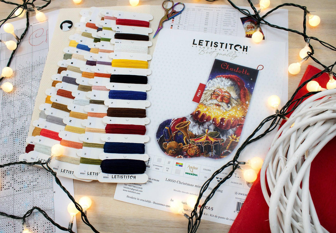 Christmas miracle Stocking L8050 Counted Cross Stitch Kit