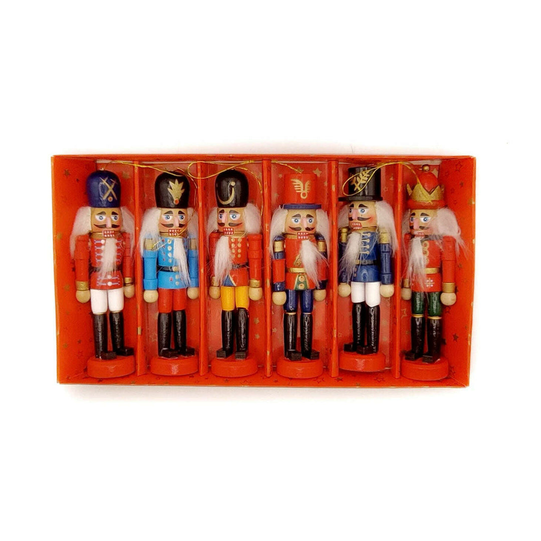 Christmas Nutcracker Set. Wizardi Classic Wooden Festive Decoration F07M14-8-N01002