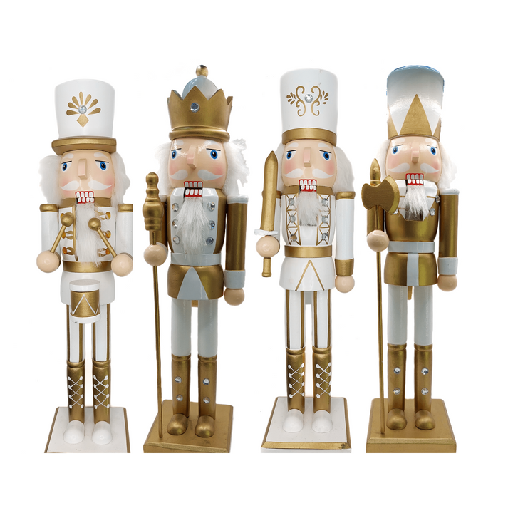 Christmas Nutcracker the Axeman. Wizardi Classic Wooden Festive Decoration F07M14-45-N01315D