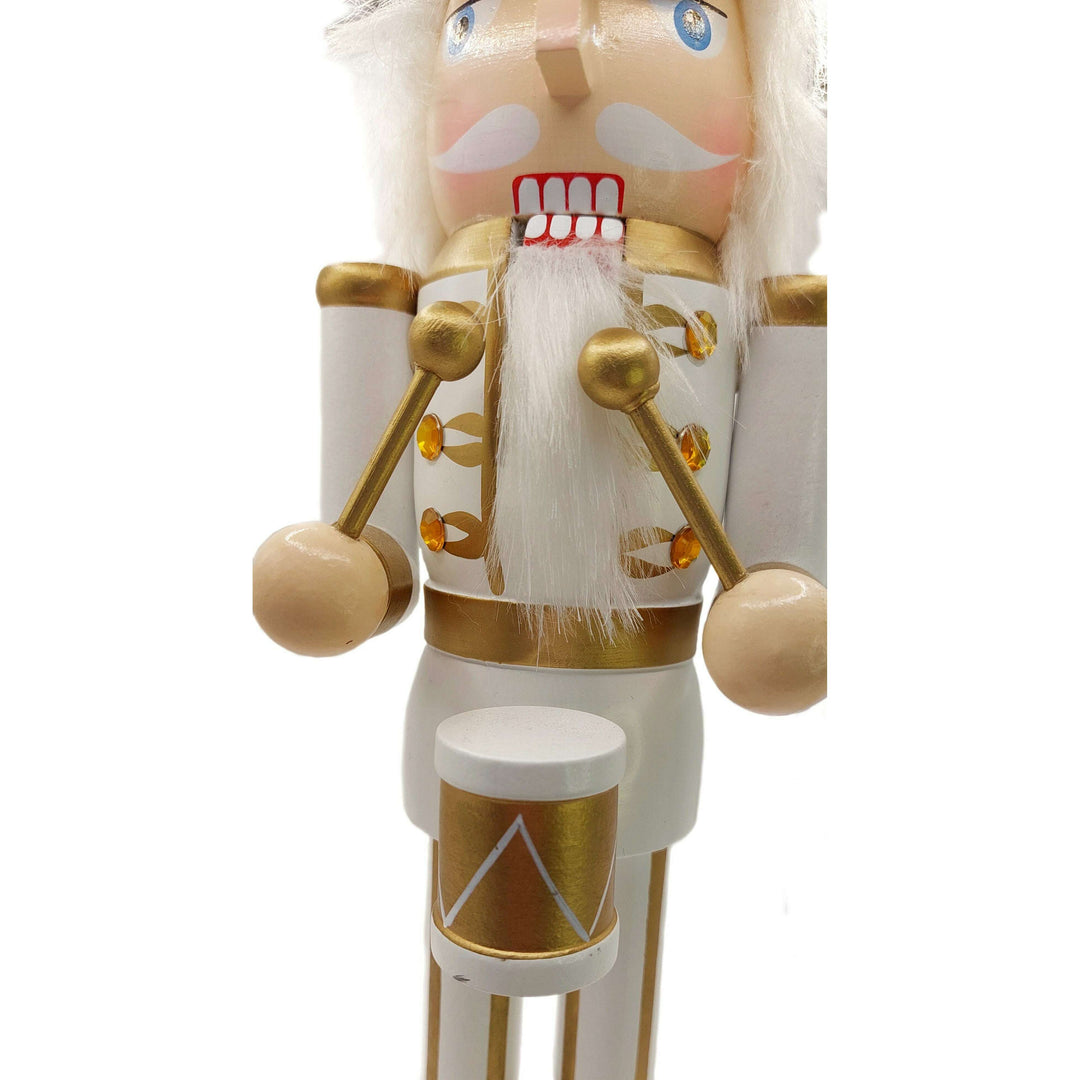 Christmas Nutcracker the Drummer. Wizardi Classic Wooden Festive Decoration F07M14-45-N01315A