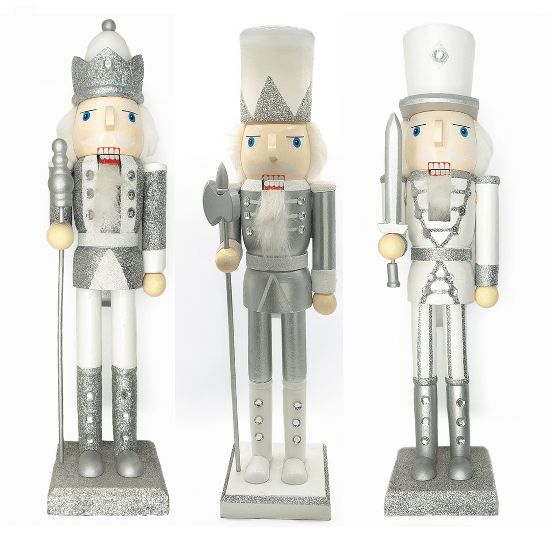Christmas Nutcracker the King. Wizardi Classic Wooden Festive Decoration F07M14-33-N01222C