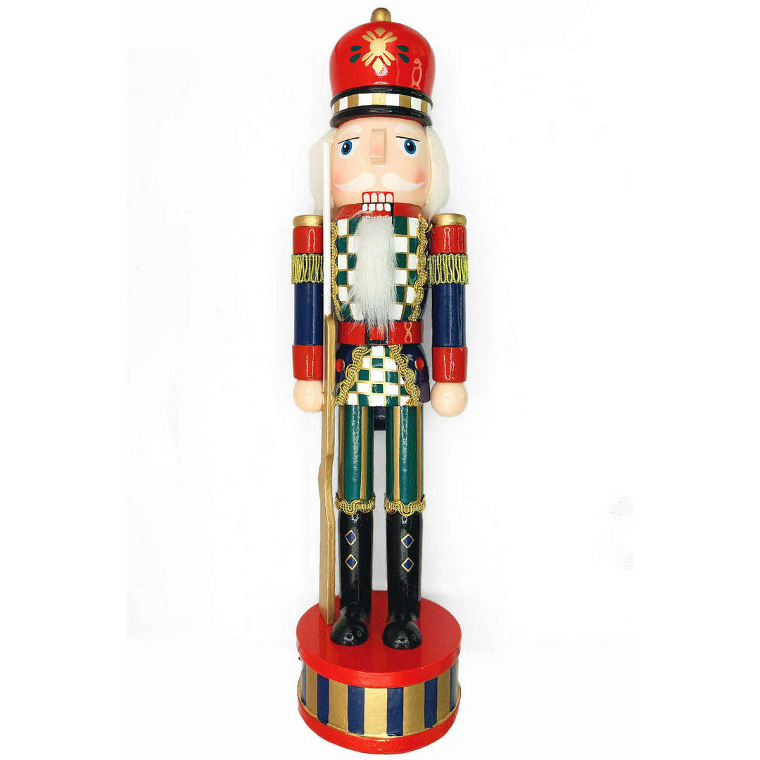 Christmas Nutcracker the Musketeer. Wizardi Classic Wooden Festive Decoration F07M14-36-N01845B