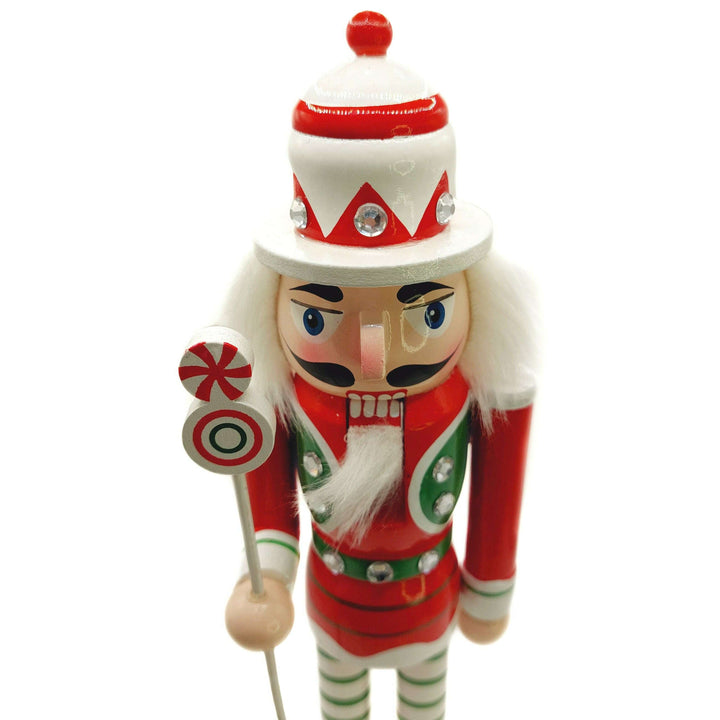 Christmas Nutcracker. Wizardi Classic Wooden Festive Decoration F07M14-31-N01702B