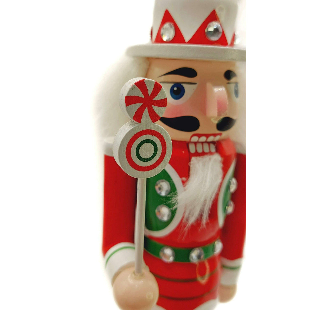 Christmas Nutcracker. Wizardi Classic Wooden Festive Decoration F07M14-31-N01702B