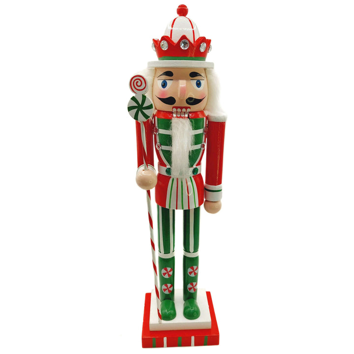 Christmas Nutcracker. Wizardi Classic Wooden Festive Decoration F07M14-31-N01702D