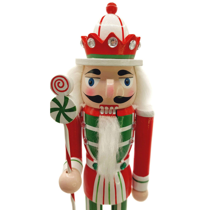 Christmas Nutcracker. Wizardi Classic Wooden Festive Decoration F07M14-31-N01702D